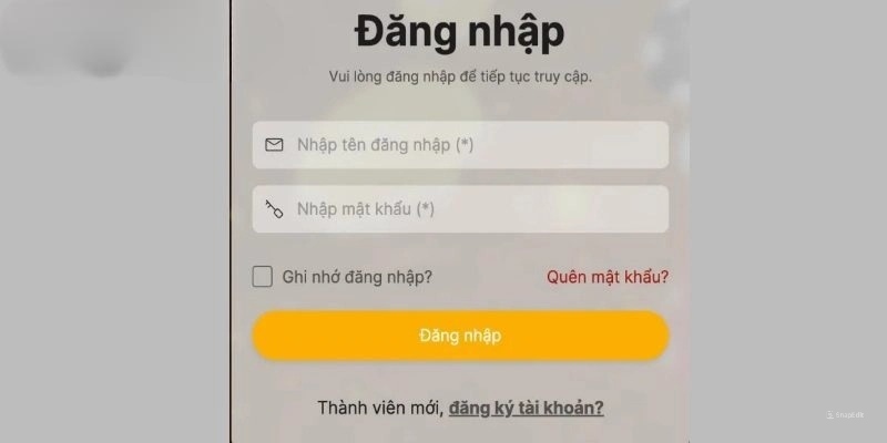 Đăng nhập vào nhà cái dễ dàng