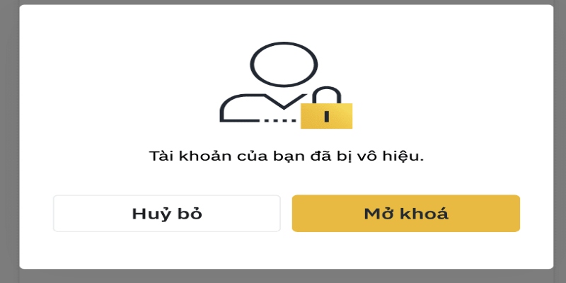 Tôi cần làm gì khi bị khóa tài khoản?